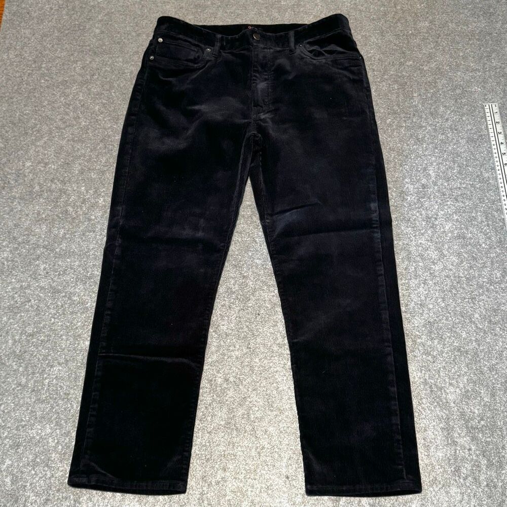 Quince Organic Cotton 5 Pocket Corduroy Pants. Deep Navy Blue. Size 34.